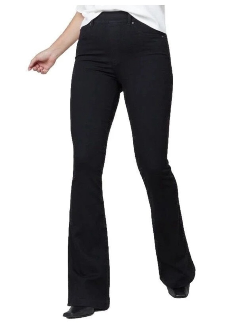 Spanx Flare Jeans Black Size Large